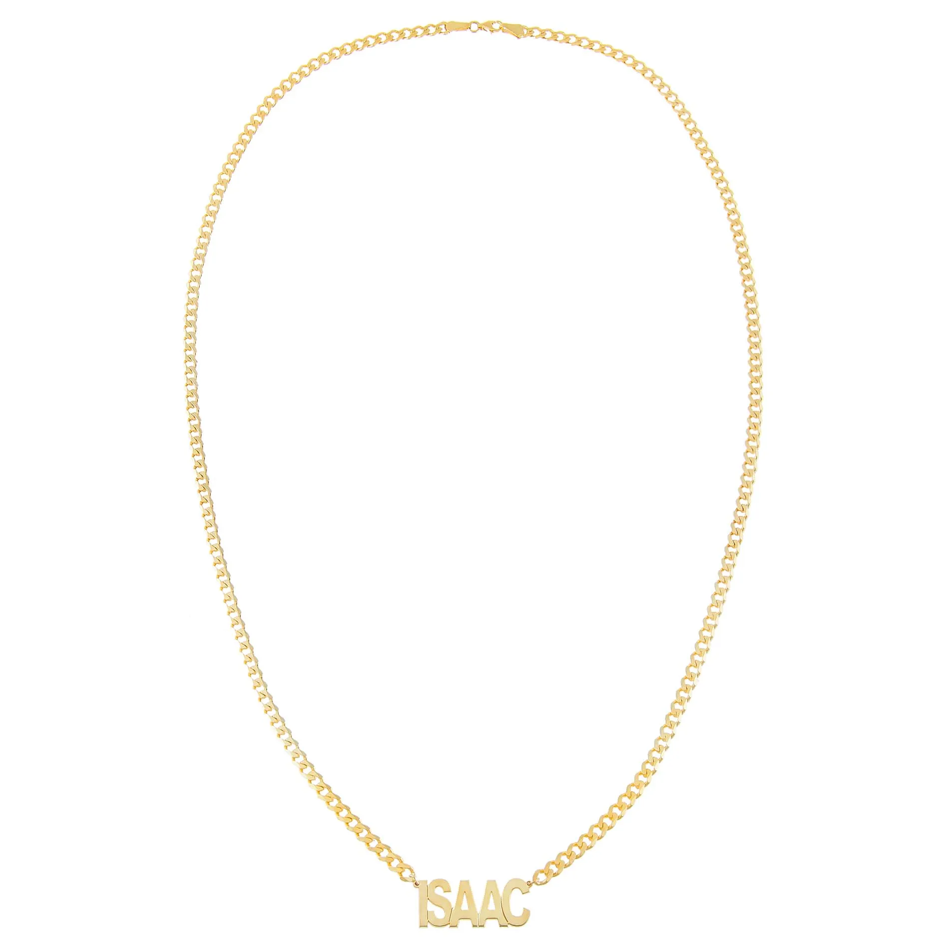 Men's Nameplate Necklace sold by Adina Eden's product image thumbnail 2