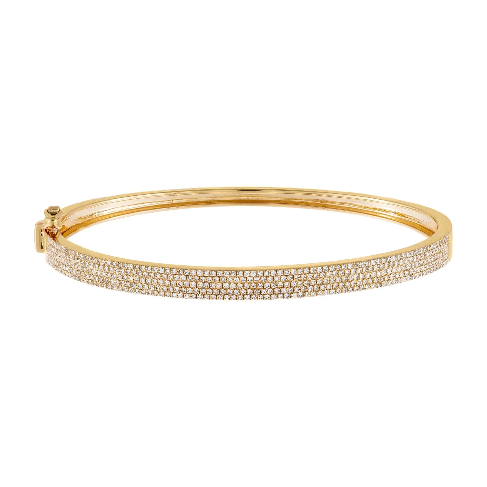 Diamond Five Row Bangle 14K sold by Adina Eden's