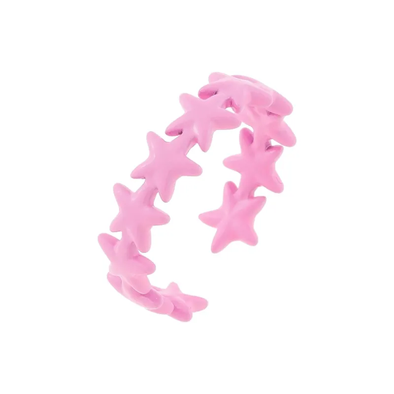 Enamel Multi Star Ring sold by Adina Eden's