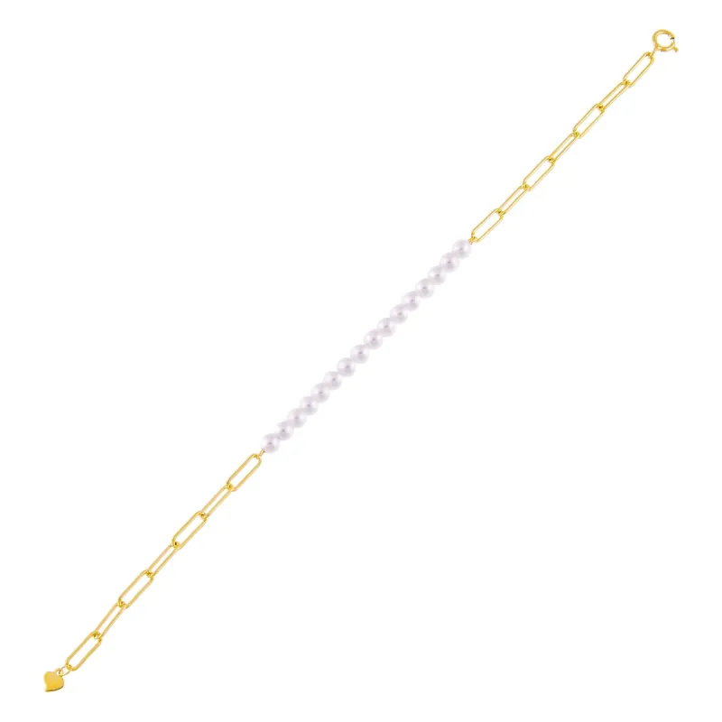 Pearl Link Bracelet sold by Adina Eden's