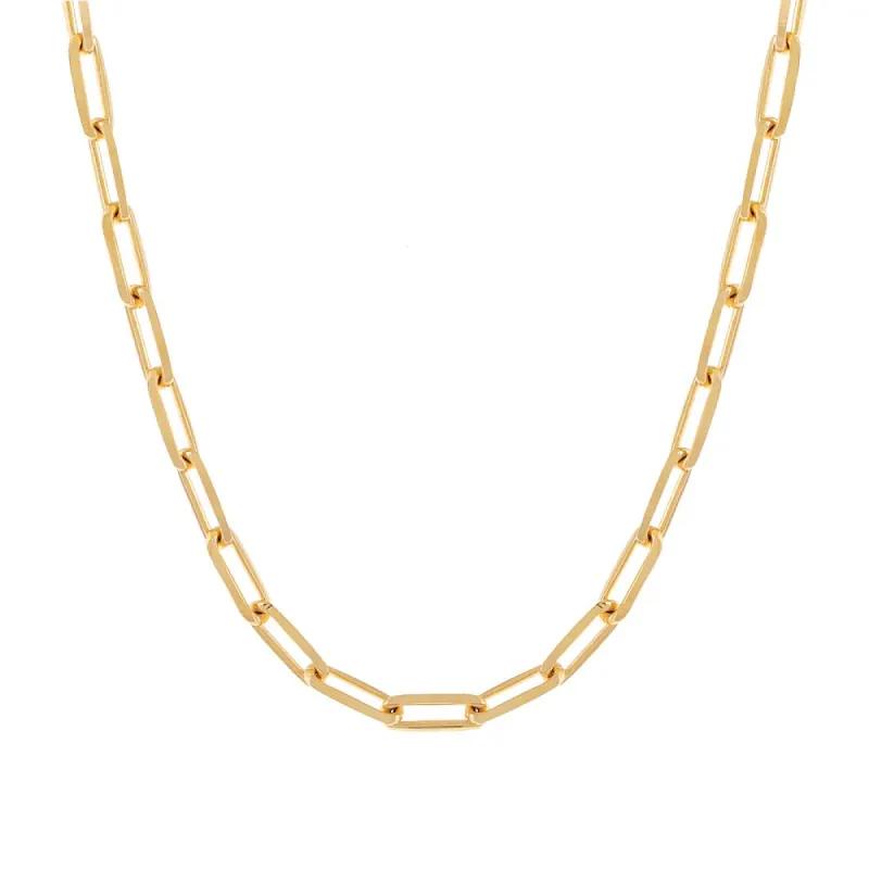 Paperclip Link Necklace sold by Adina Eden's