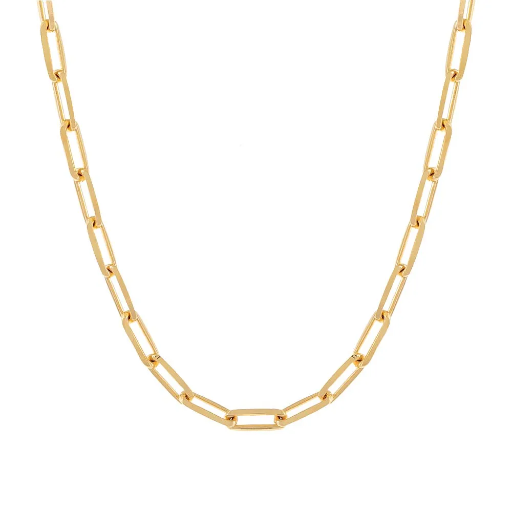 Paperclip Link Necklace sold by Adina Eden's