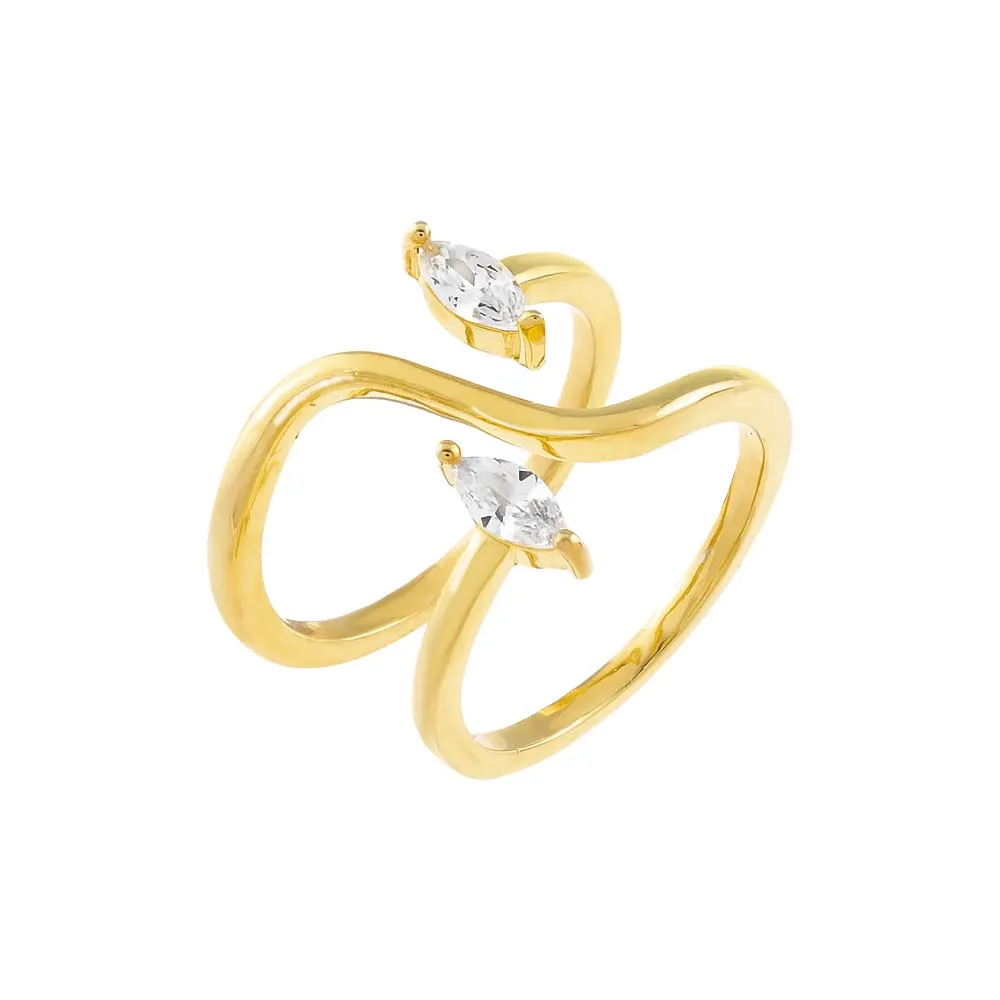CZ Spiral Ring sold by Adina Eden's