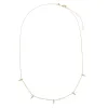 Diamond Pave Multi Spike Pendant Necklace 14K sold by Adina Eden's