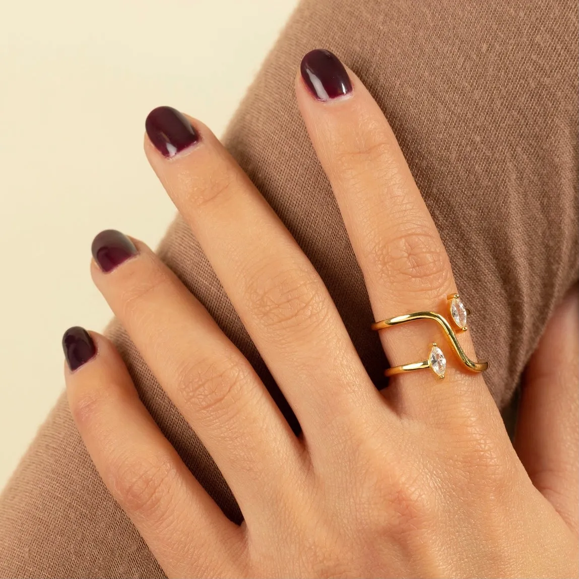 CZ Spiral Ring sold by Adina Eden's product image thumbnail 2