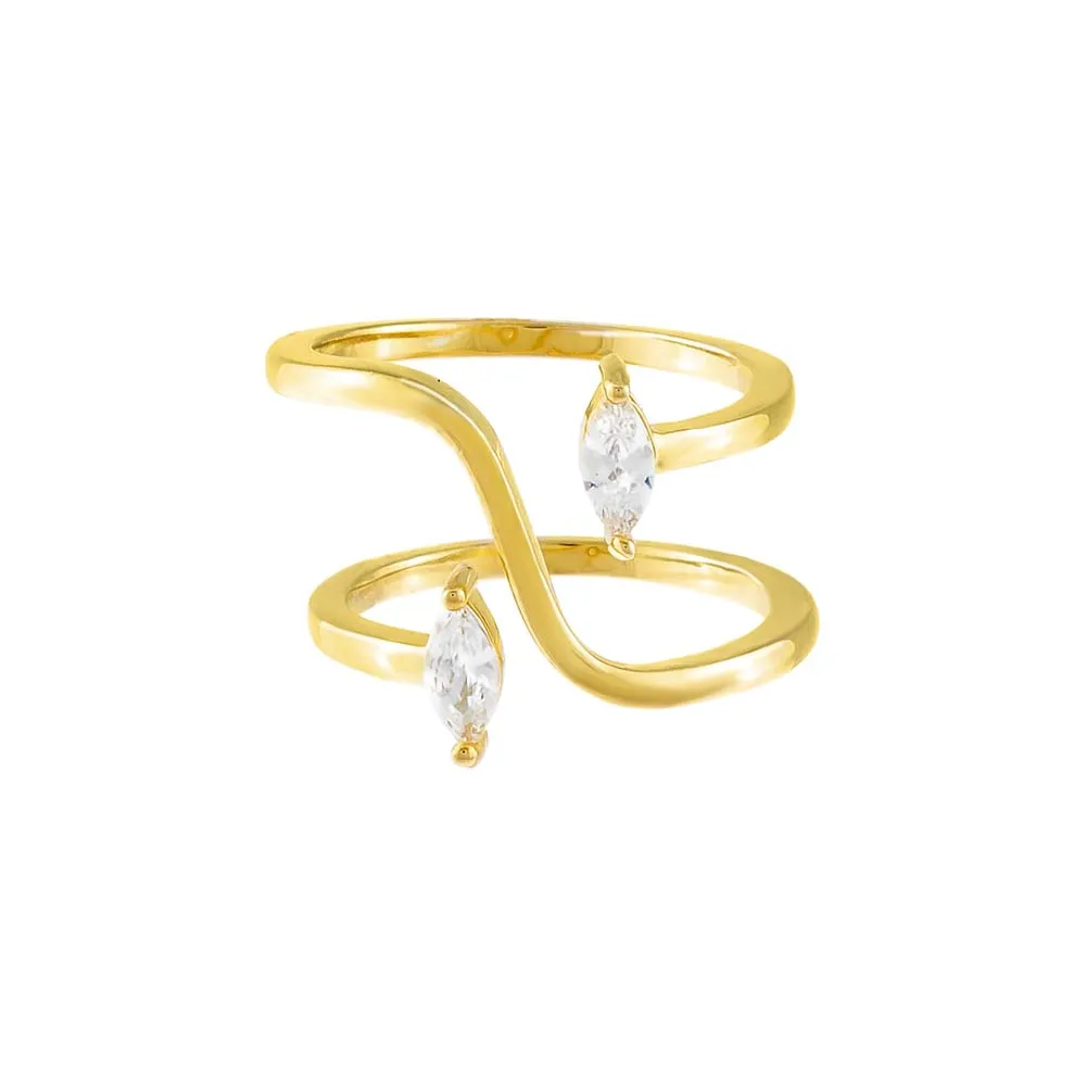 CZ Spiral Ring sold by Adina Eden's product image thumbnail 3