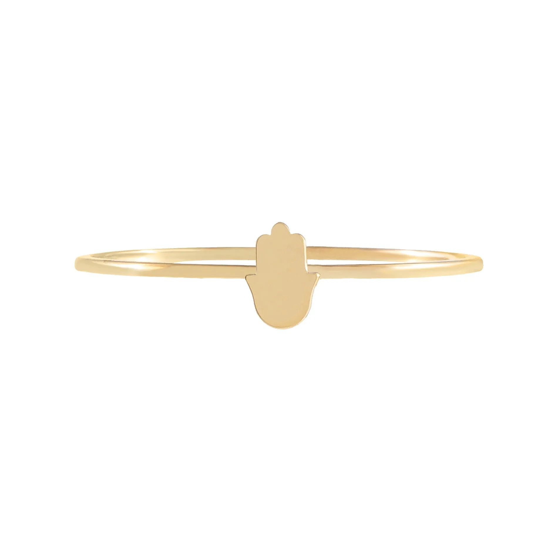 Mini Hamsa Ring 14K sold by Adina Eden's product image thumbnail 3