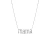 Diamond Pave Mama Nameplate Necklace 14K sold by Adina Eden's