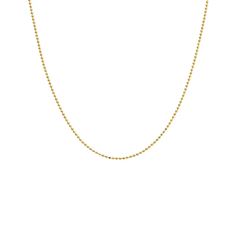 Beaded Chain Necklace 14K sold by Adina Eden's