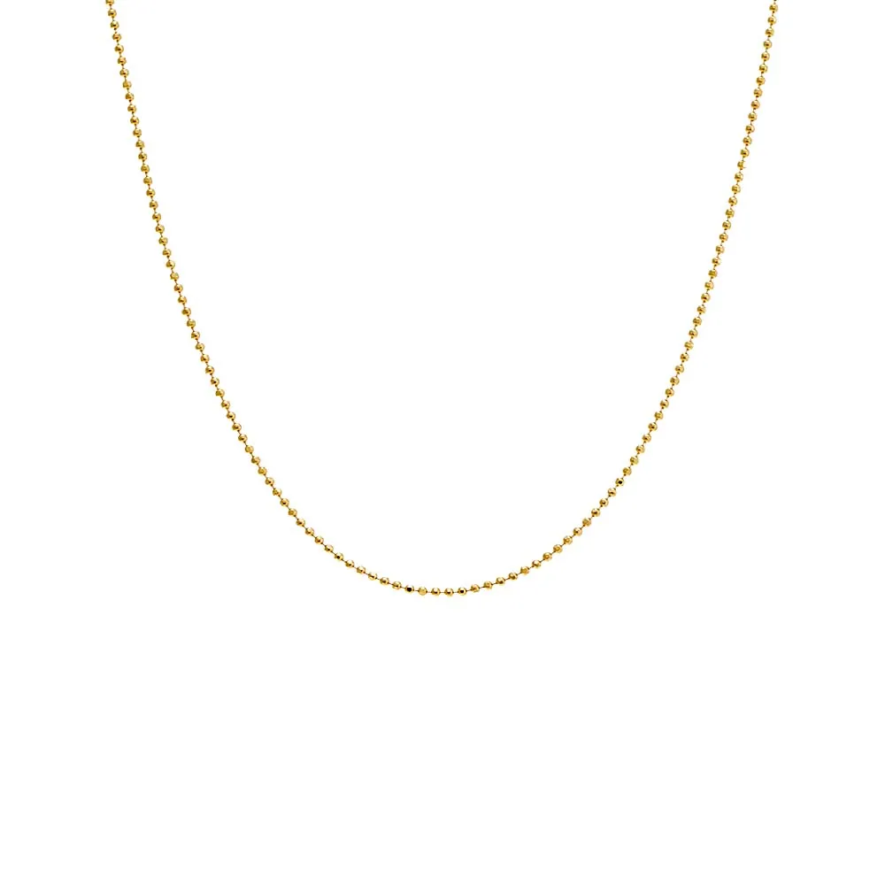 Beaded Chain Necklace 14K sold by Adina Eden's