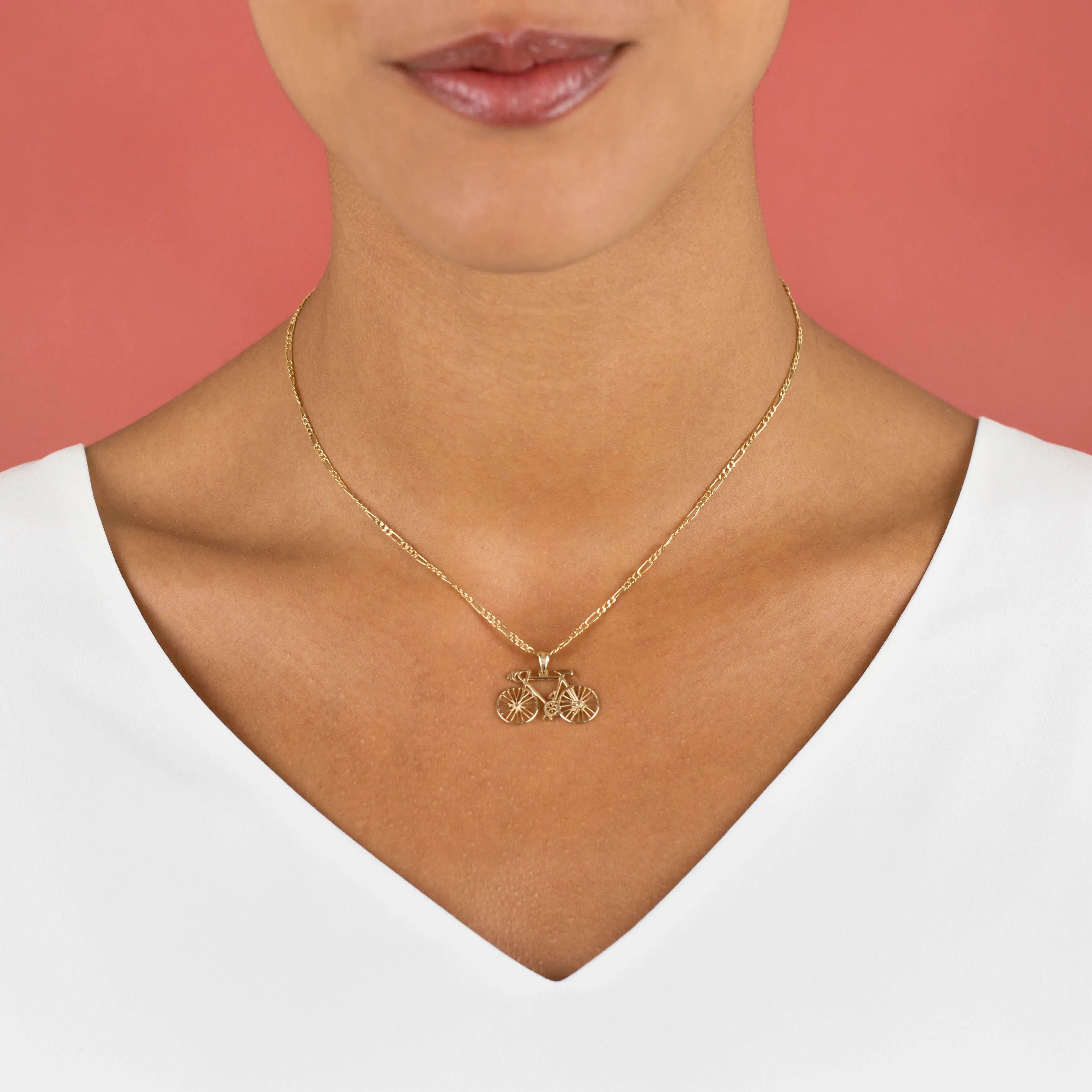 Bicycle Necklace 14K sold by Adina Eden's product image thumbnail 2