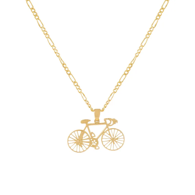 Bicycle Necklace 14K sold by Adina Eden's