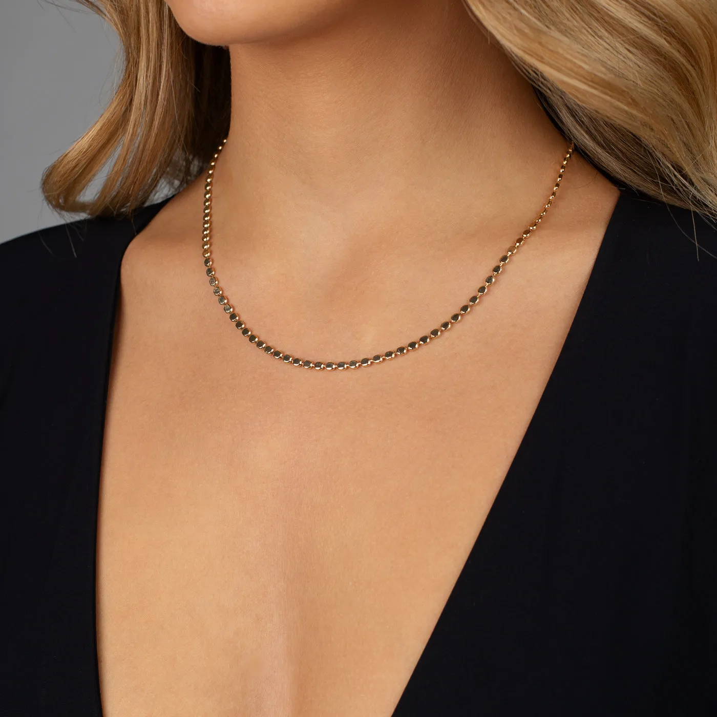 Flat Beaded Necklace sold by Adina Eden's product image thumbnail 4