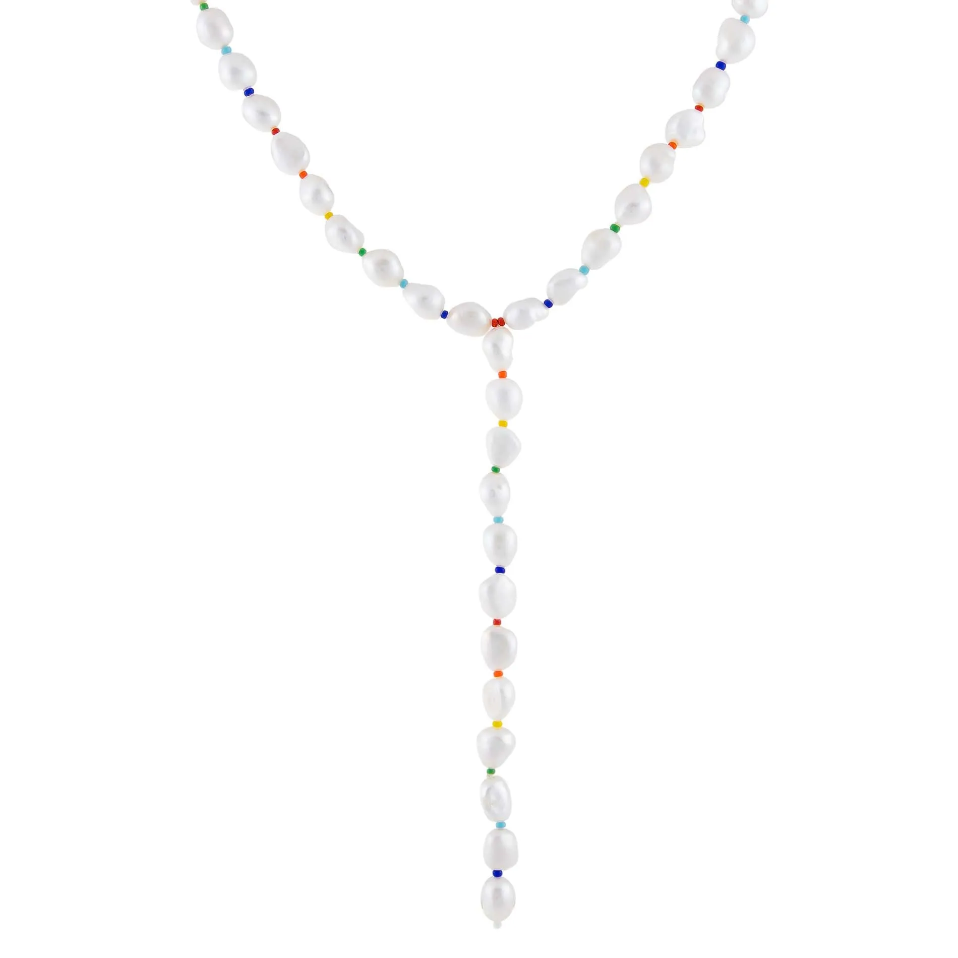 Multi Color Pearl Lariat sold by Adina Eden's
