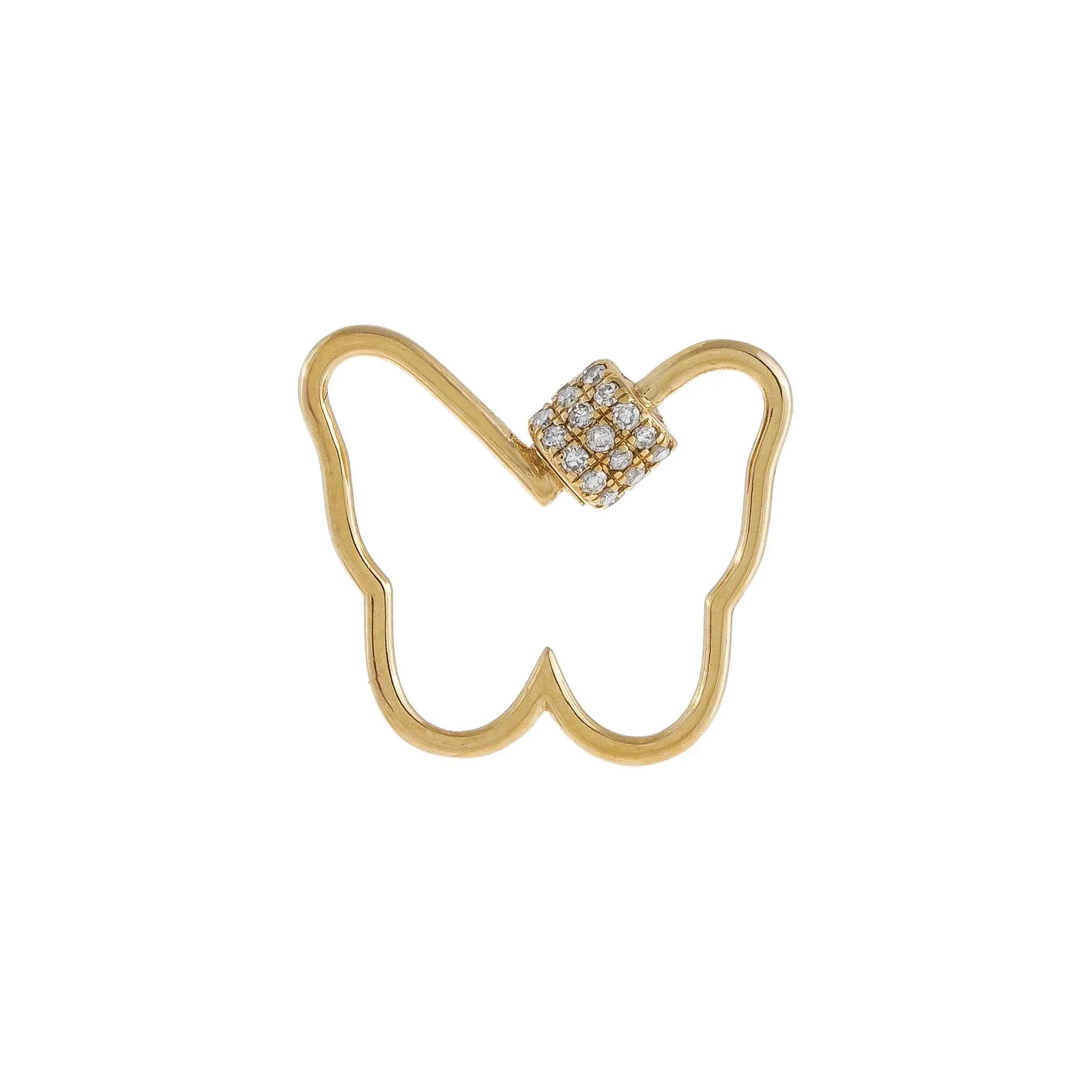 Diamond Open Butterfly Toggle Charm 14K sold by Adina Eden's