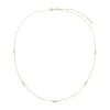Mini Pearl Embedded Chain Choker Necklace 14K sold by Adina Eden's