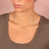 Mini Pearl Embedded Chain Choker Necklace 14K sold by Adina Eden's