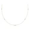 Mini Pearl Embedded Chain Choker Necklace 14K sold by Adina Eden's