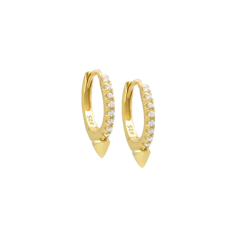 Spike Huggie Earring sold by Adina Eden's