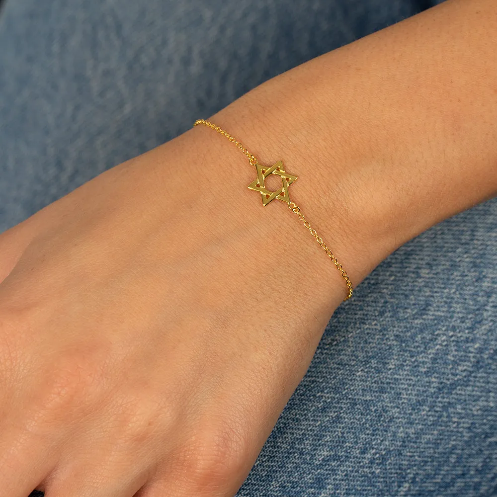 Solid Star Of David Bracelet sold by Adina Eden's product image thumbnail 2