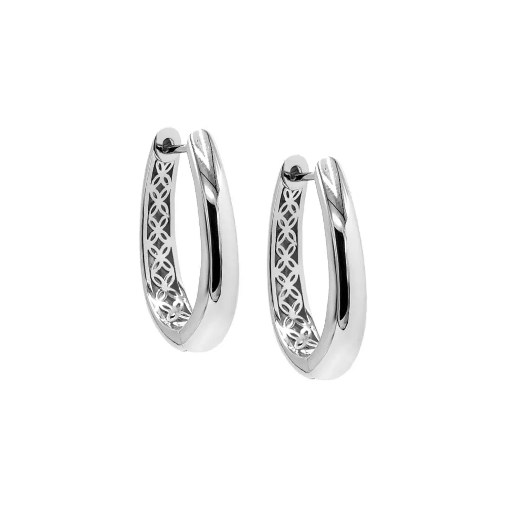 Solid Graduated Chunky Hoop Earring sold by Adina Eden's product image thumbnail 3
