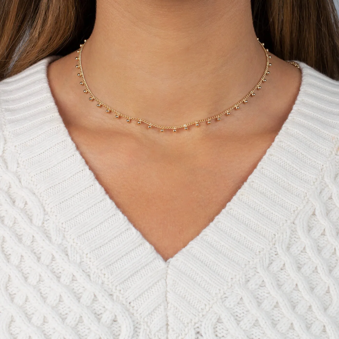 Scattered Beads Necklace sold by Adina Eden's product image thumbnail 2