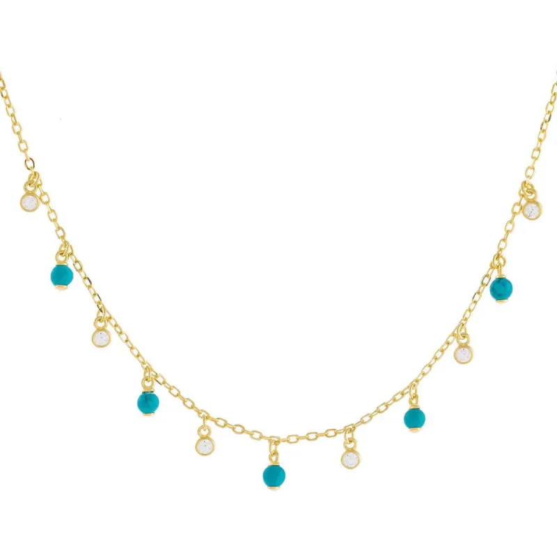 CZ Colored Teardrop Necklace sold by Adina Eden's