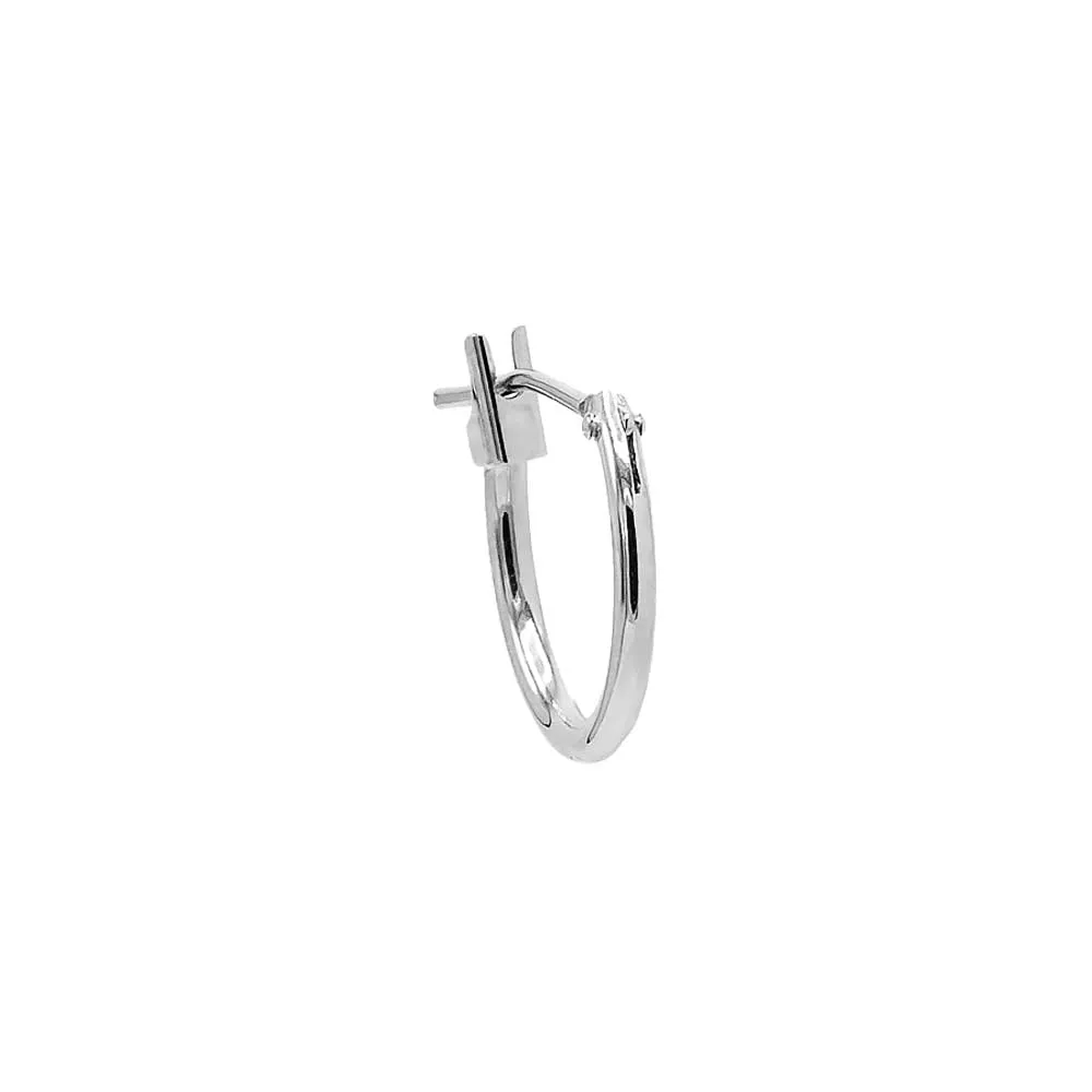 Solid Thin Rounded Huggie Earring 14K sold by Adina Eden's product image thumbnail 5