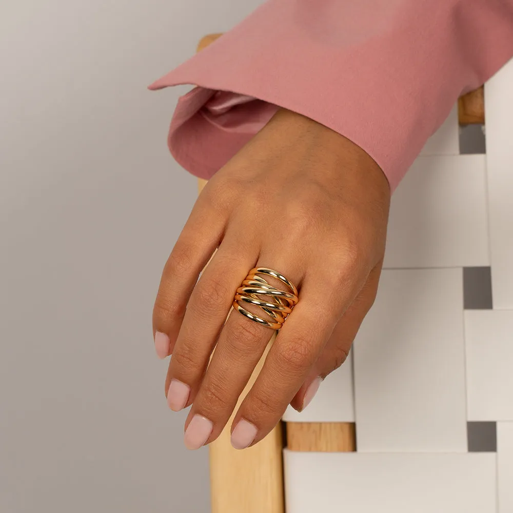 Solid Multi Strand Chunky Ring sold by Adina Eden's product image thumbnail 2