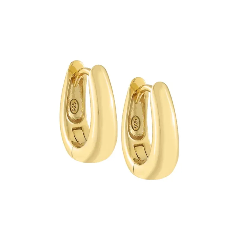 Chunky Solid Hoop Earring sold by Adina Eden's