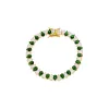 Colored Wide Pear Shaped Tennis Bracelet sold by Adina Eden's