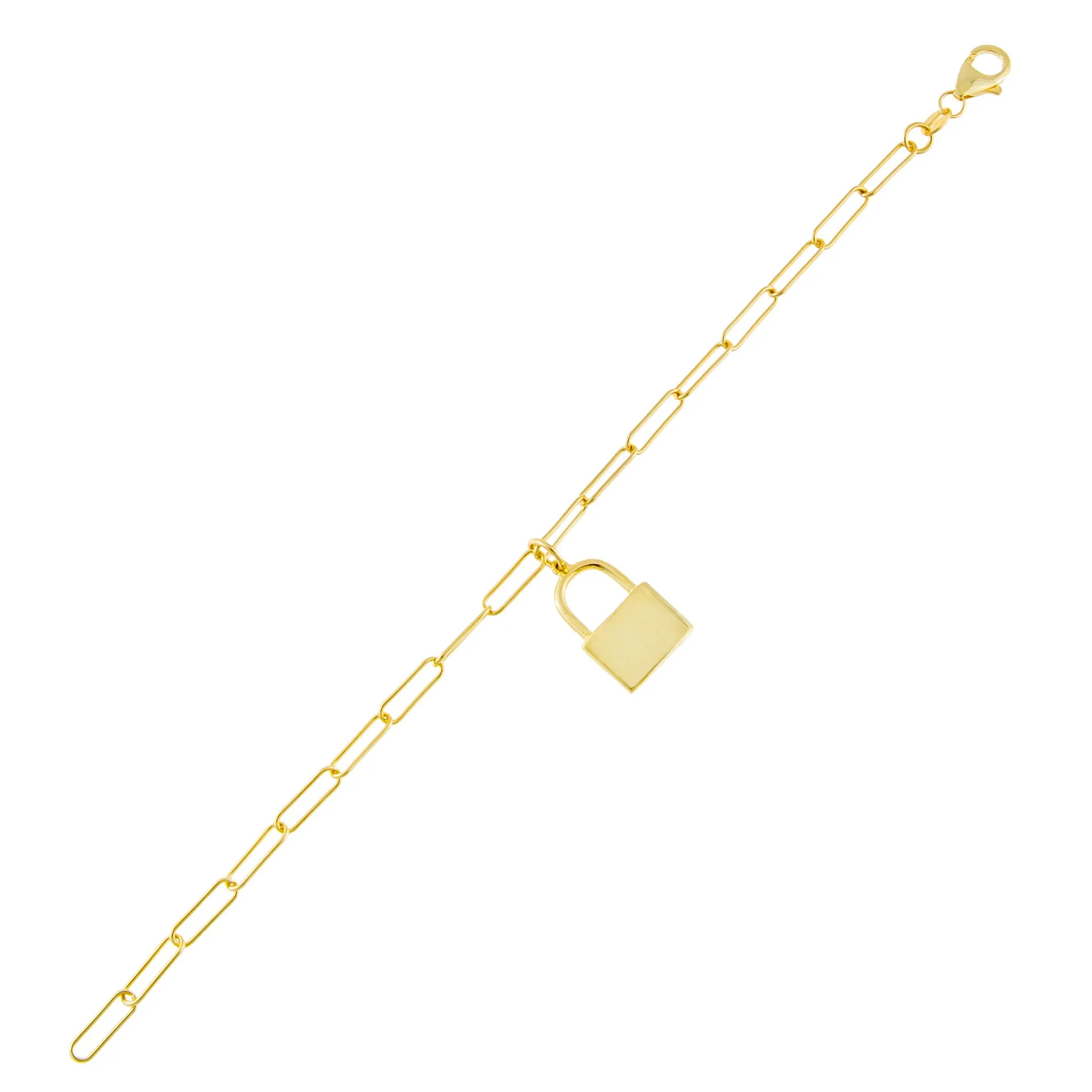 Lock Link Bracelet sold by Adina Eden's