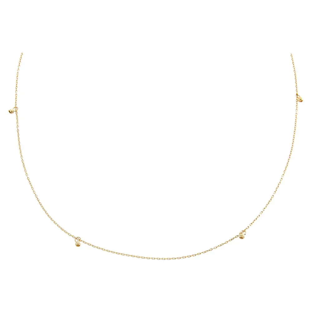 Dainty Dangling Beaded Choker Necklace 14K sold by Adina Eden's