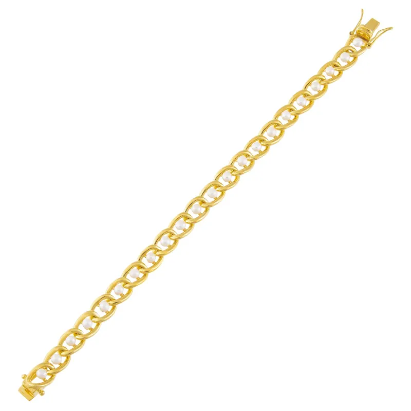 Pearl Chunky Link Bracelet sold by Adina Eden's