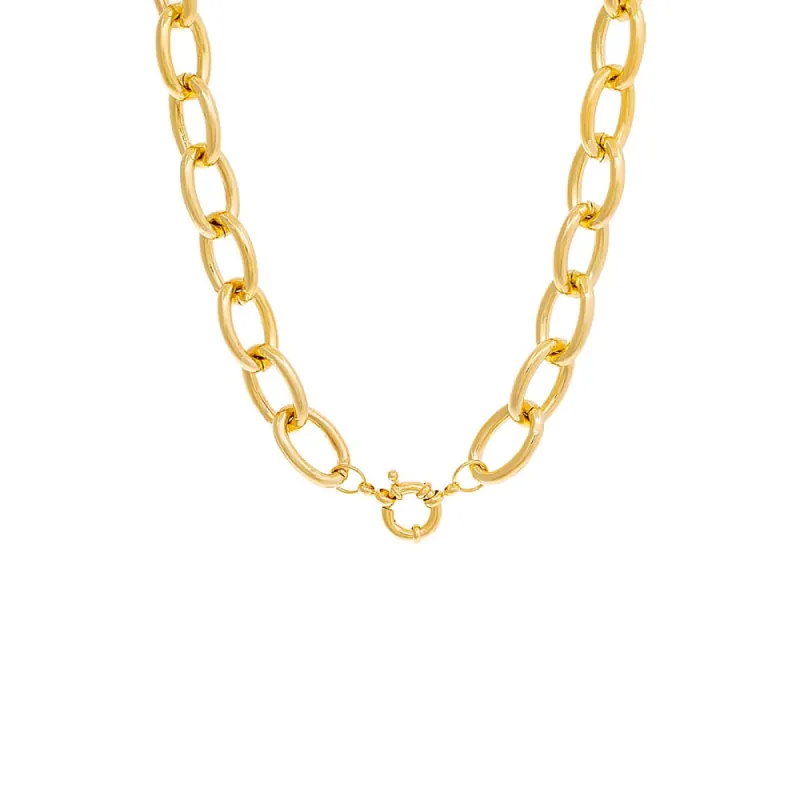 Toggle Oval Link Necklace sold by Adina Eden's