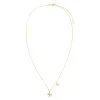 Diamond X Solid Butterfly Necklace 14K sold by Adina Eden's