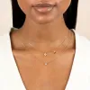 Diamond X Solid Butterfly Necklace 14K sold by Adina Eden's