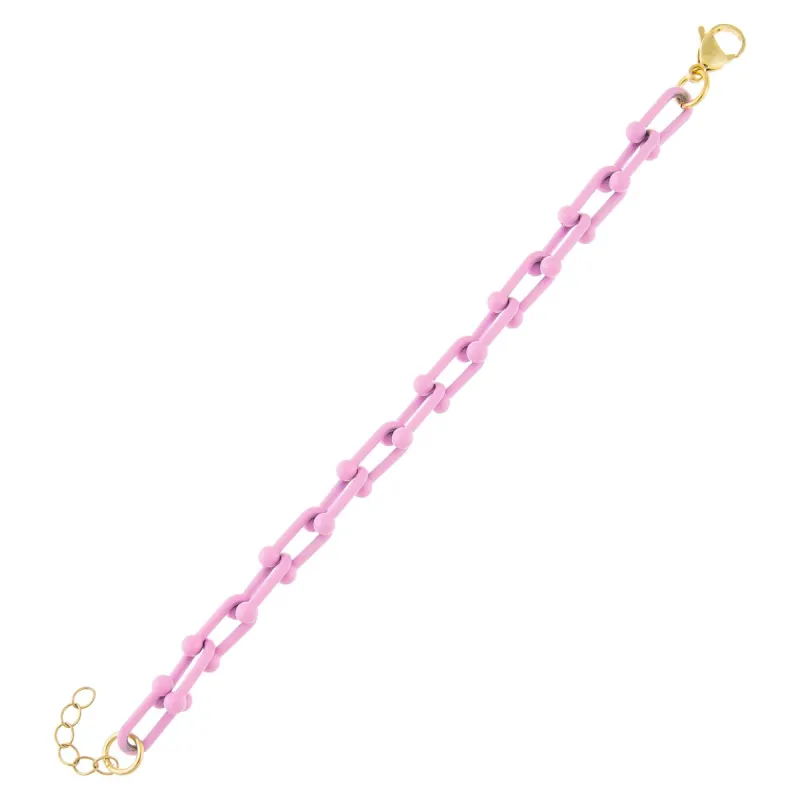 Enamel U Chain Bracelet sold by Adina Eden's