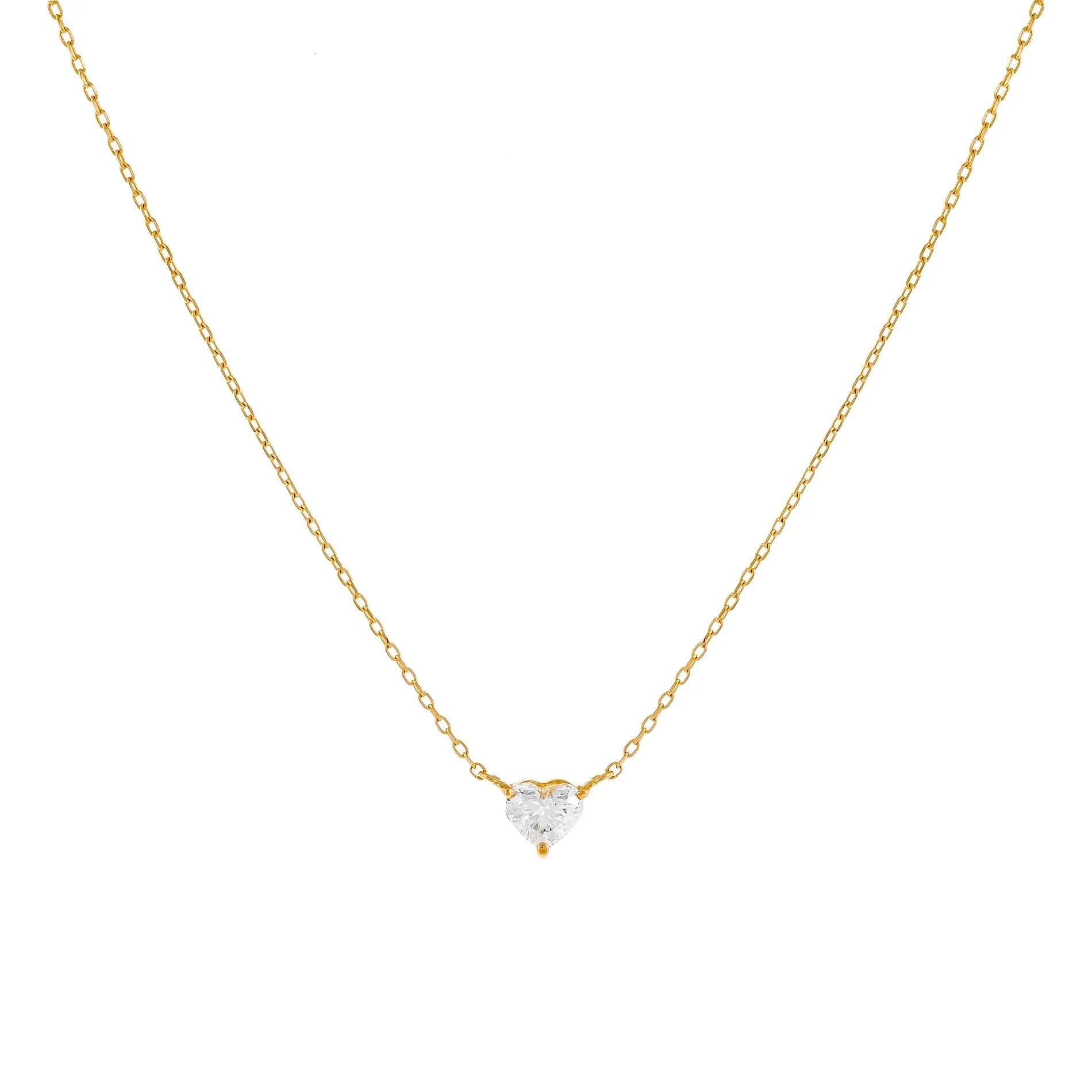 Diamond Heart Necklace 14K sold by Adina Eden's product image thumbnail 3