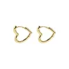 Solid Open Heart Huggie Earring sold by Adina Eden's