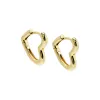 Solid Open Heart Huggie Earring sold by Adina Eden's