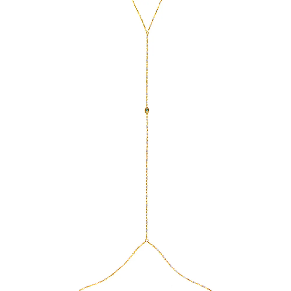 Dainty Evil Eye Body Chain sold by Adina Eden's