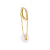 Pearl Chain Huggie Earring sold by Adina Eden's