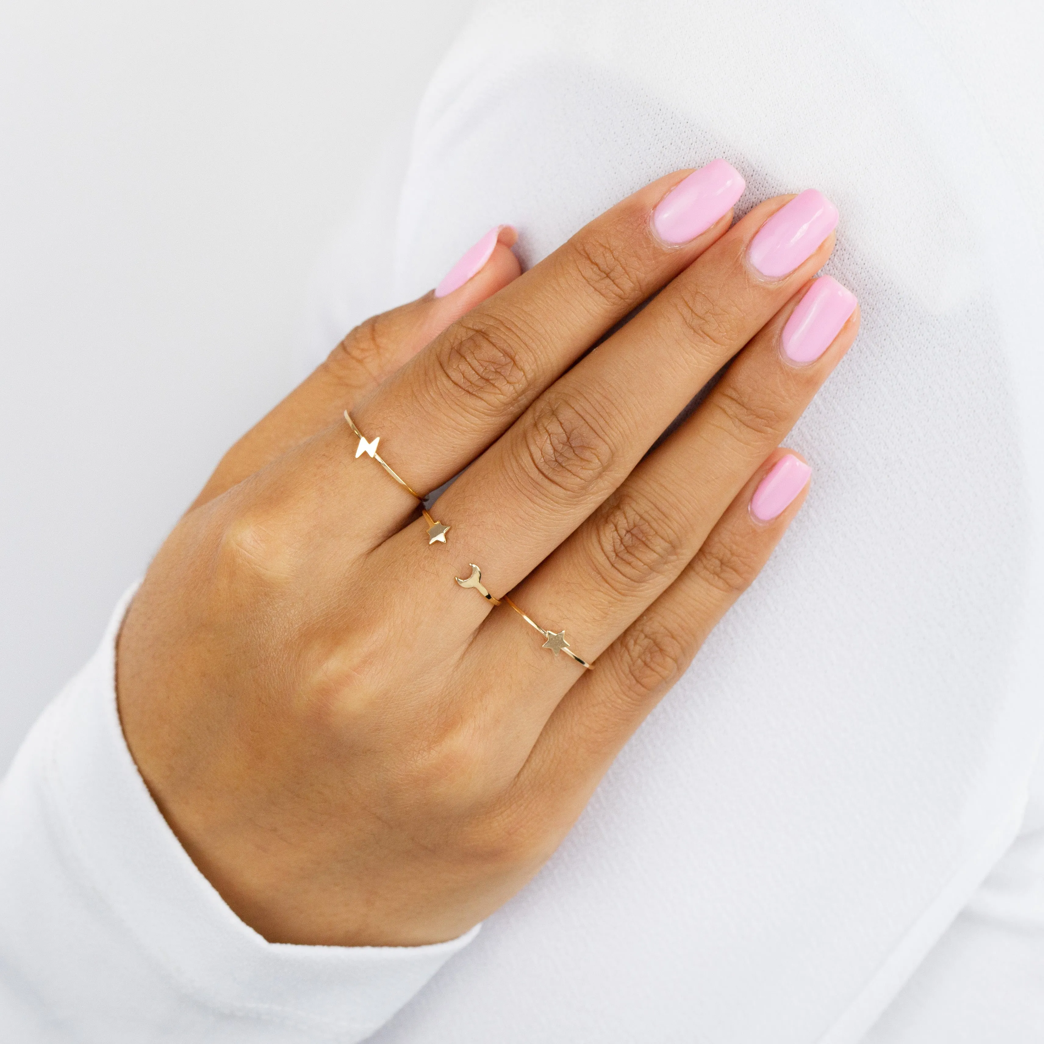 Mini Star Ring 14K sold by Adina Eden's product image thumbnail 2