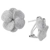 Pavé Large Flower On The Ear Stud Earring sold by Adina Eden's