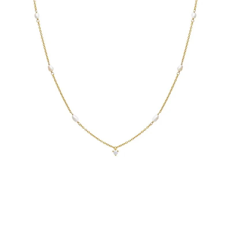 Dainty Pearl Necklace sold by Adina Eden's