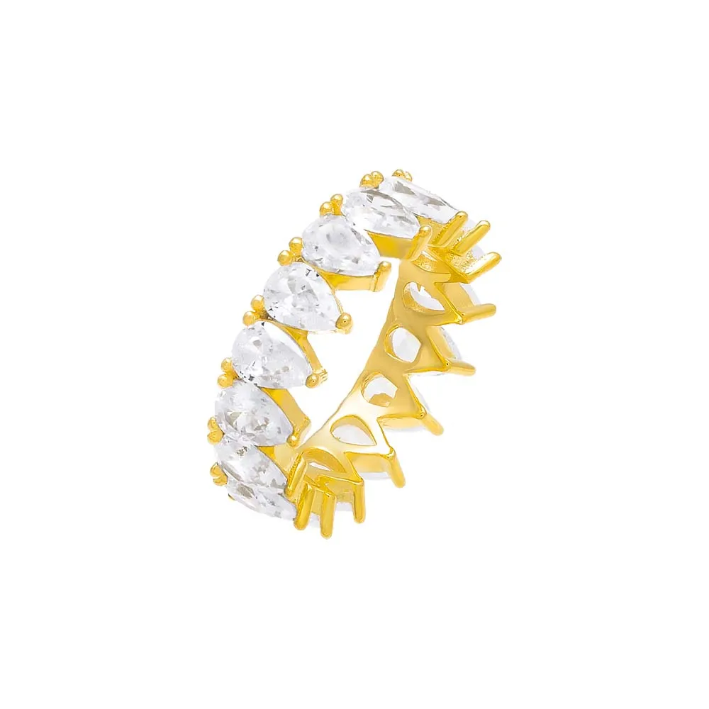 Colored Pear Shaped Eternity Band sold by Adina Eden's product image thumbnail 2