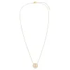 Pavé Diamond Smiley Face Necklace 14K sold by Adina Eden's