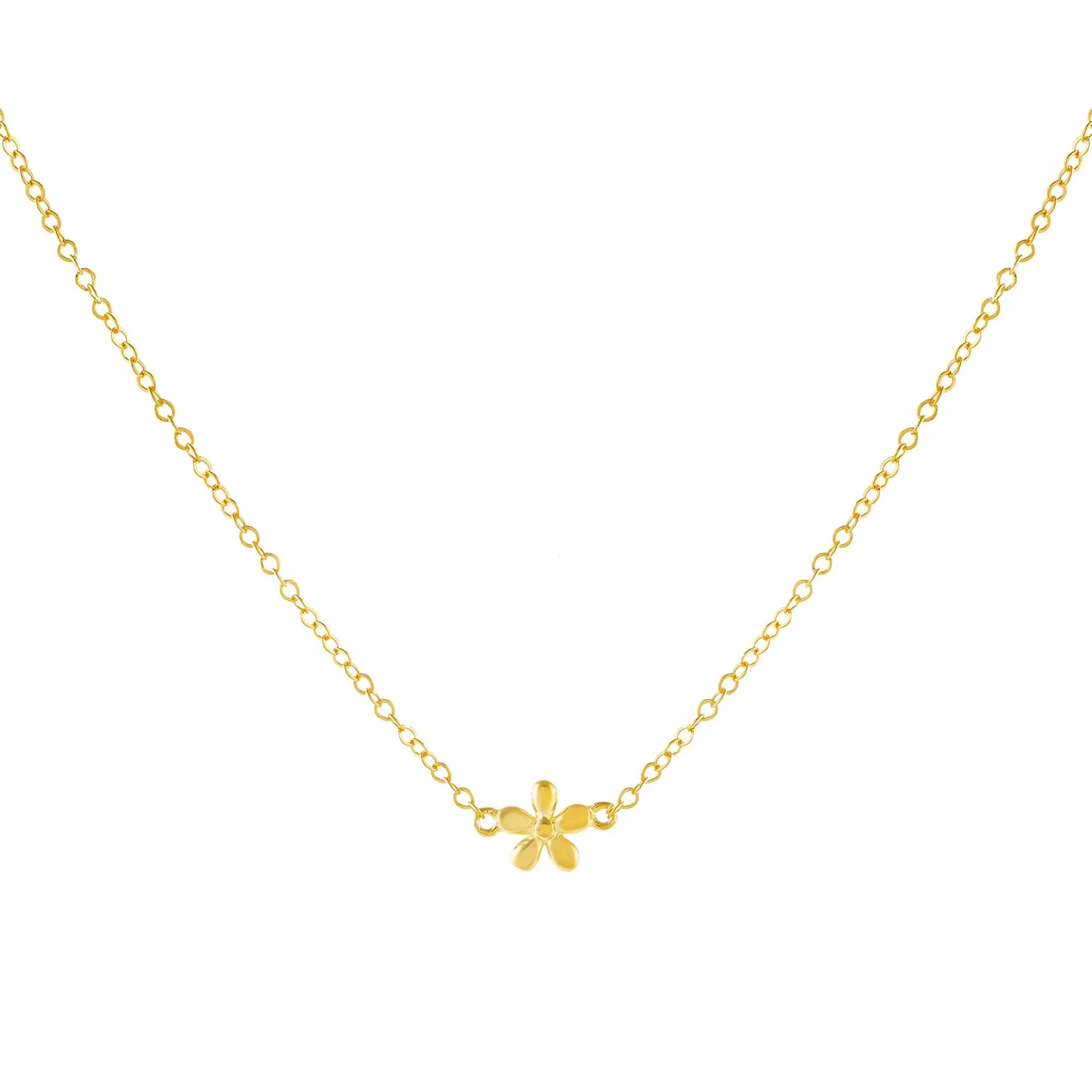 Solid Flower Necklace sold by Adina Eden's