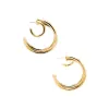 Triple Hollow Hoop Earring sold by Adina Eden's